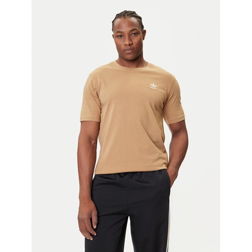adidas T-Shirt Trefoil Essentials JX2824 Beżowy Regular Fit ze sklepu MODIVO w kategorii T-shirty męskie - zdjęcie 184672809