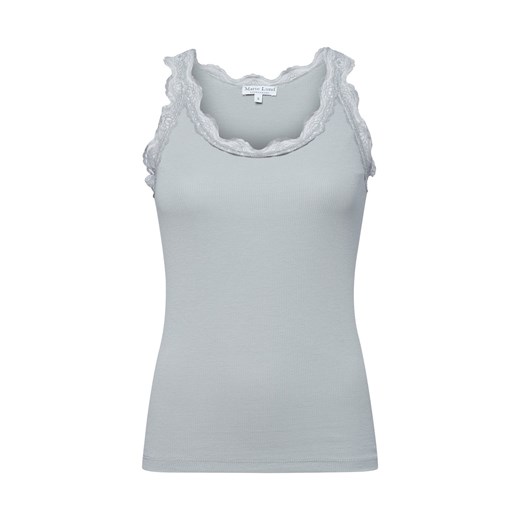 Marie Lund Top damski Kobiety Bawełna szary jednolity ze sklepu vangraaf w kategorii Bluzki damskie - zdjęcie 184673509