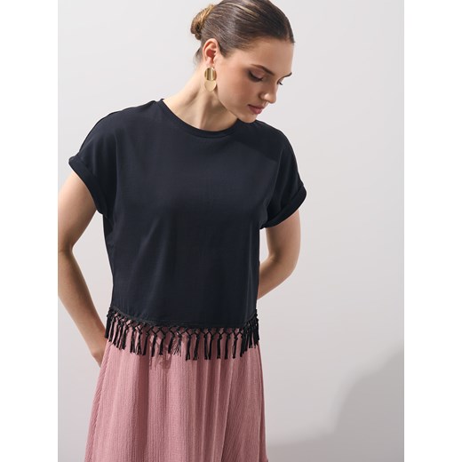 Mohito - Bawełniana bluzka - czarny Mohito XXS Mohito