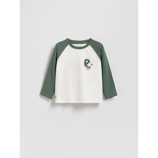 Reserved - Longlseeve Pochacco - złamana biel ze sklepu Reserved w kategorii T-shirty chłopięce - zdjęcie 184674107