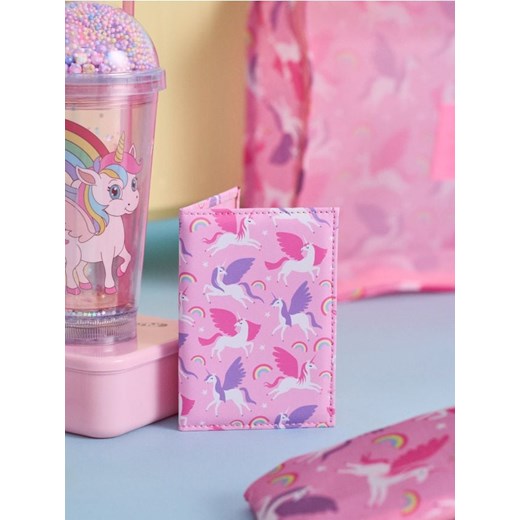 Sinsay - Etui na paszport z motywem jednorożców - różowy ze sklepu Sinsay w kategorii Etui - zdjęcie 184674826