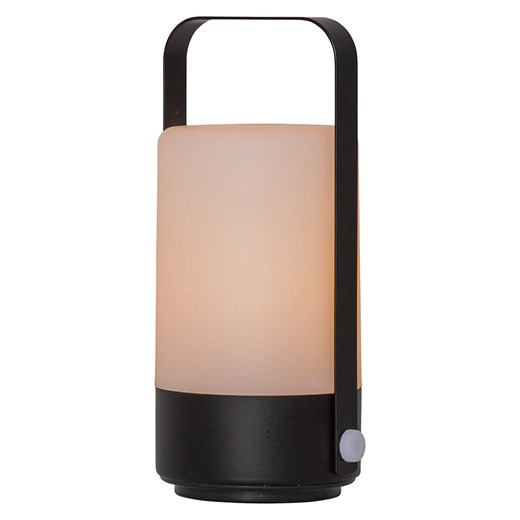 STAR Trading Lampion LED &quot;Flame Lantern&quot; w kolorze czarnym - wys. 19 cm ze sklepu Limango Polska w kategorii Świeczniki - zdjęcie 184676255