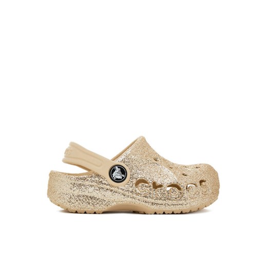 Klapki Crocs C-BAYA CLOG T 207014-11S Złoty ze sklepu eobuwie.pl w kategorii Klapki dziecięce - zdjęcie 184677187