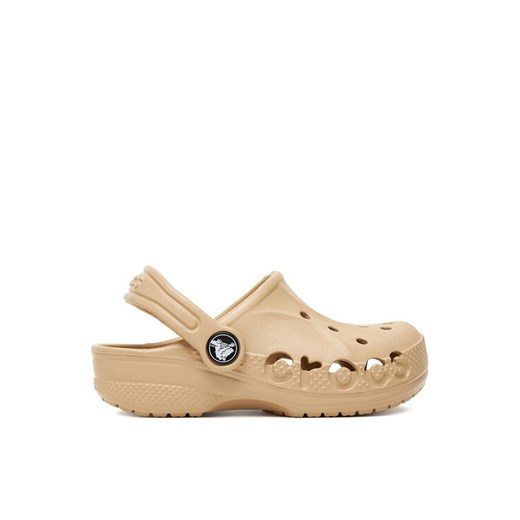 Klapki Crocs C-BAYA CLOG T 207012-212 Beżowy ze sklepu eobuwie.pl w kategorii Klapki dziecięce - zdjęcie 184677197