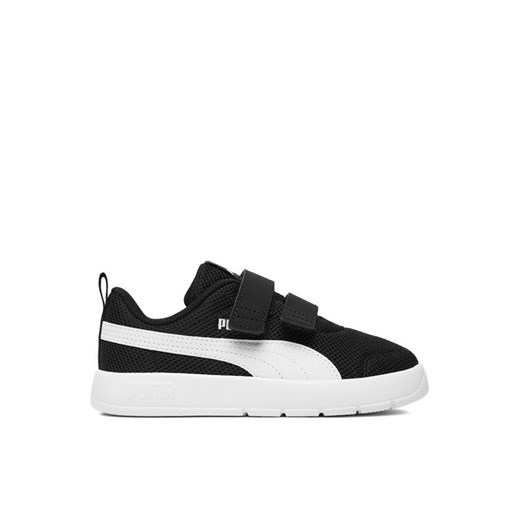 Sneakersy Puma COURTFLEX V3 MESH PS 39808517 Czarny ze sklepu eobuwie.pl w kategorii Buty sportowe dziecięce - zdjęcie 184677226
