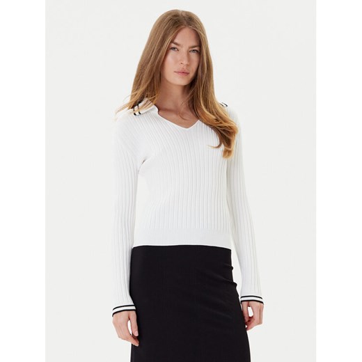 PINKO Sweter Linosa 105418 A2PS Biały Regular Fit ze sklepu MODIVO w kategorii Swetry damskie - zdjęcie 184677657