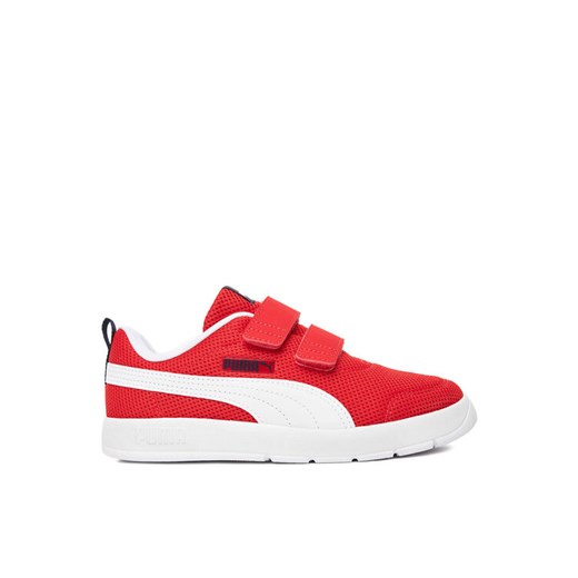 Puma Sneakersy COURTFLEX V3 MESH PS 39808501 Czerwony ze sklepu MODIVO w kategorii Buty sportowe dziecięce - zdjęcie 184677777
