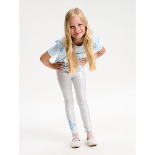 Sinsay - Legginsy Disney Princess - srebrny ze sklepu Sinsay w kategorii Spodnie dziewczęce - zdjęcie 184680149