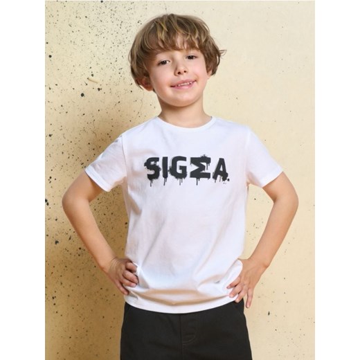 Sinsay - Koszulka z nadrukiem - biały ze sklepu Sinsay w kategorii T-shirty chłopięce - zdjęcie 184680249
