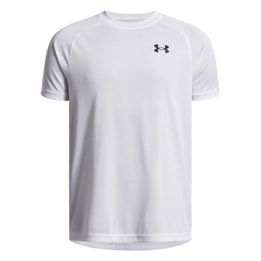 Chłopięca koszulka treningowa Under Armour UA Tech 2.0 SS - biała ze sklepu Sportstylestory.com w kategorii T-shirty chłopięce - zdjęcie 184680467