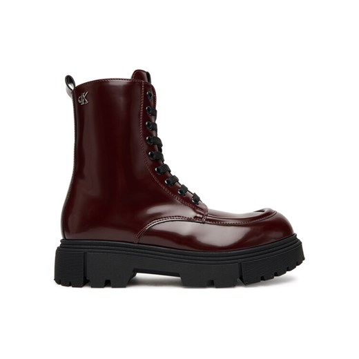 Trapery Calvin Klein Tronchetto Allacciato V4A5-83132-1453 Bordowy ze sklepu eobuwie.pl w kategorii Buty zimowe dziecięce - zdjęcie 184681425