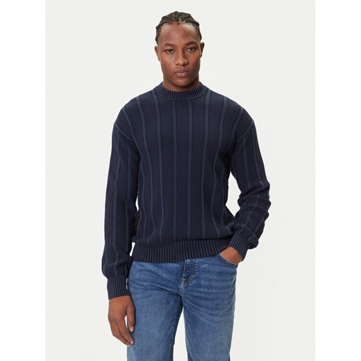BOSS Sweter Kaktus 50543690 Granatowy Relaxed Fit ze sklepu MODIVO w kategorii Swetry męskie - zdjęcie 184681869