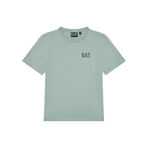 EA7 Emporio Armani T-Shirt 7B000020 AF10378 U9024 Zielony Regular Fit ze sklepu MODIVO w kategorii T-shirty chłopięce - zdjęcie 184681969