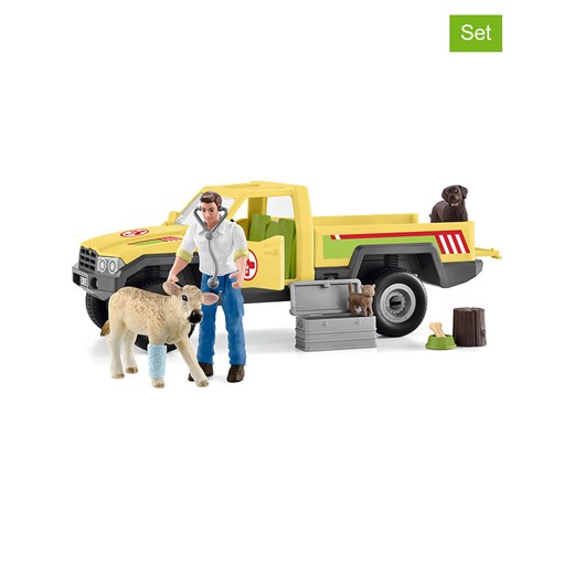 Schleich 18-częściowy zestaw &quot;Veterinarian visit at the Farm&quot; - 3+ ze sklepu Limango Polska w kategorii Zabawki - zdjęcie 184682829