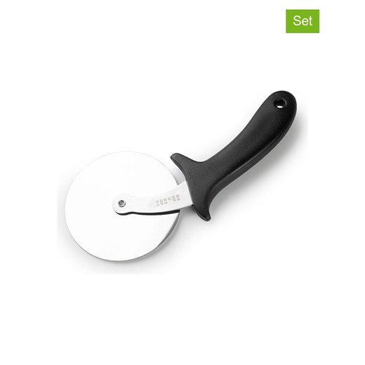 Ibili Noże (2 szt.) w kolorze srebrno-czarnym do pizzy - dł. 22,6 cm ze sklepu Limango Polska w kategorii Akcesoria kuchenne - zdjęcie 184682976