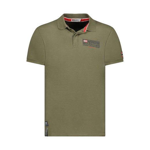 Geographical Norway Koszulka polo &quot;Koffroy&quot; w kolorze khaki ze sklepu Limango Polska w kategorii T-shirty męskie - zdjęcie 184683188