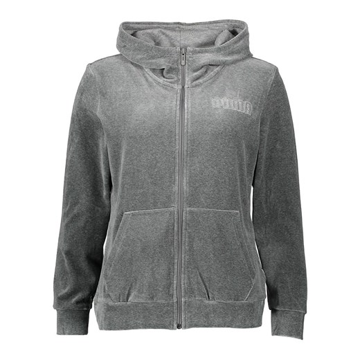 Puma Bluza &quot;Essentials Plus Velour&quot; w kolorze szarym ze sklepu Limango Polska w kategorii Bluzy damskie - zdjęcie 184683458