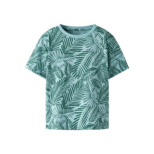 name it Koszulka &quot;Jivan&quot; w kolorze błękitno-zielonym ze sklepu Limango Polska w kategorii T-shirty chłopięce - zdjęcie 184683569