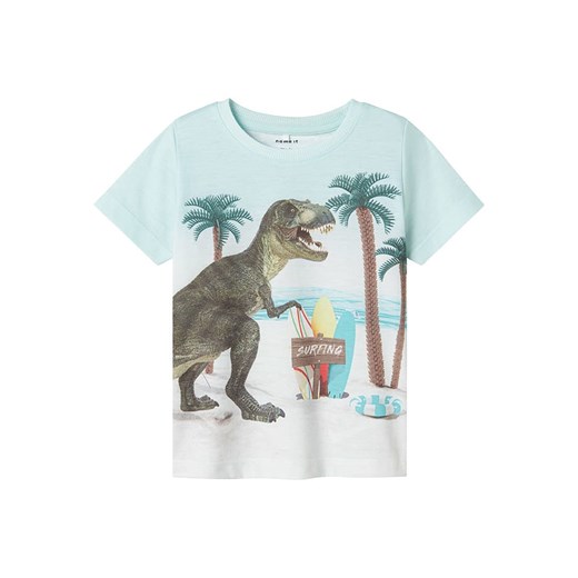 name it Koszulka &quot;Jako&quot; w kolorze błękitno-zielonym ze sklepu Limango Polska w kategorii T-shirty chłopięce - zdjęcie 184683757