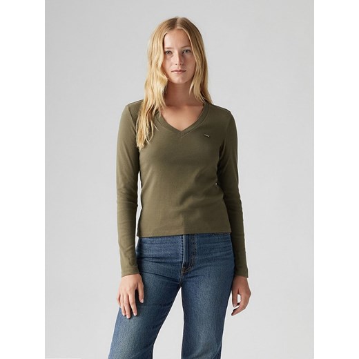 Levi&apos;s Koszulka w kolorze khaki ze sklepu Limango Polska w kategorii Bluzki damskie - zdjęcie 184684069