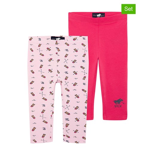 Polo Sylt Legginsy (2 pary) w kolorze jasnoróżowym i różowym ze sklepu Limango Polska w kategorii Spodenki dziewczęce - zdjęcie 184685218