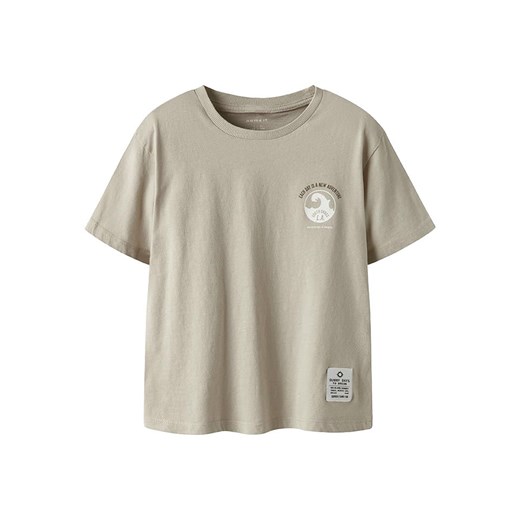 name it Koszulka &quot;Jeano&quot; w kolorze beżowym ze sklepu Limango Polska w kategorii T-shirty chłopięce - zdjęcie 184685585