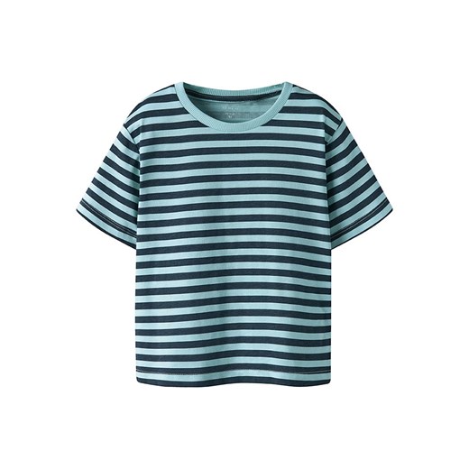name it Koszulka &quot;Jivan&quot; w kolorze błękitno-czarnym ze sklepu Limango Polska w kategorii T-shirty chłopięce - zdjęcie 184685588