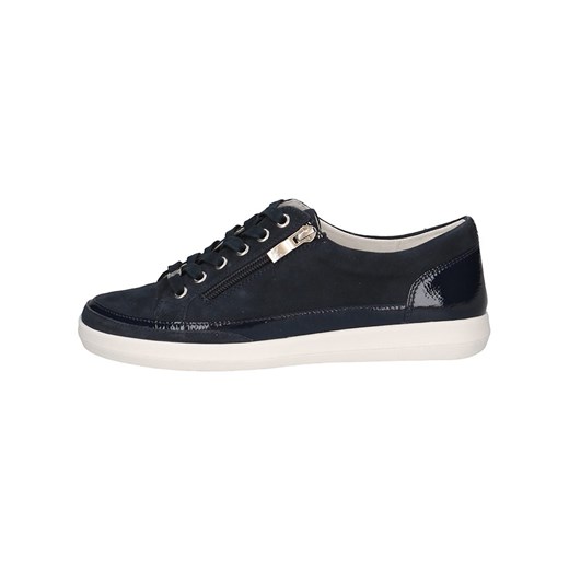 Caprice Skórzane sneakersy w kolorze granatowym ze sklepu Limango Polska w kategorii Trampki damskie - zdjęcie 184685739