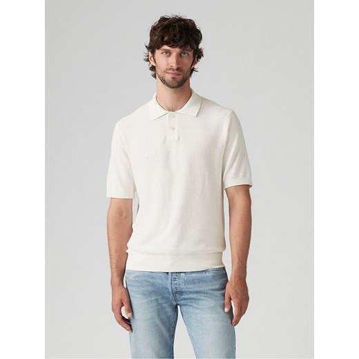 Levi&apos;s Koszulka polo w kolorze kremowym XL okazyjna cena Limango Polska