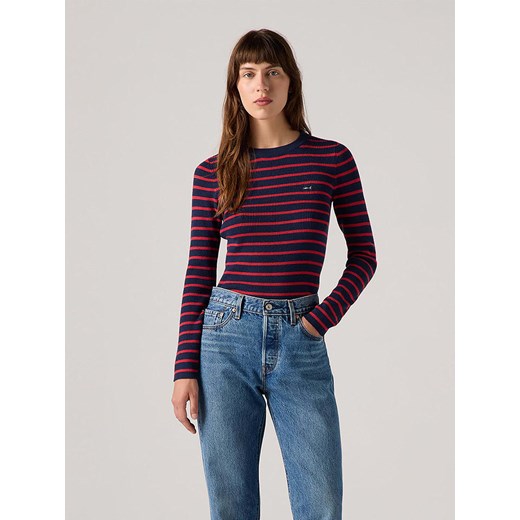 Levi&apos;s Koszulka w kolorze granatowo-czerwonym ze sklepu Limango Polska w kategorii Bluzki damskie - zdjęcie 184685907