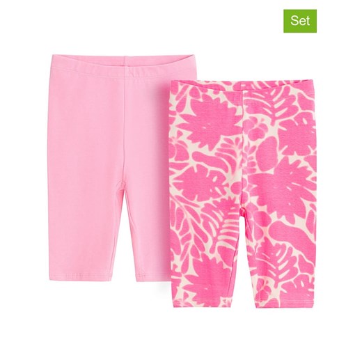 COOL CLUB Legginsy (2 pary) w kolorze różowym i jasnoróżowym ze sklepu Limango Polska w kategorii Spodenki dziewczęce - zdjęcie 184686026