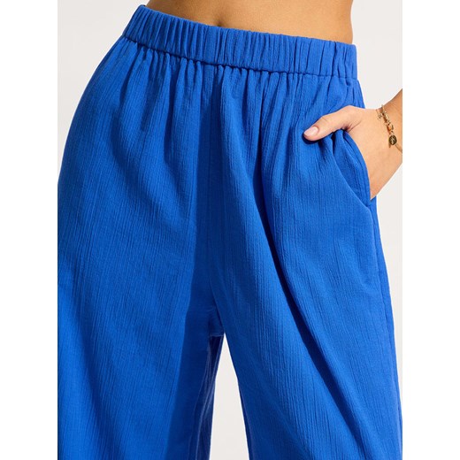 Seafolly Spodnie w kolorze niebieskim S promocja Limango Polska
