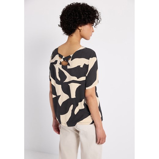Street One Koszulka w kolorze czarno-kremowym Street One 40 okazja Limango Polska