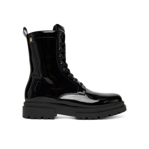 Trapery Tommy Hilfiger Lace-Up Bootie T4A5-34025-0775 D Czarny ze sklepu eobuwie.pl w kategorii Buty zimowe dziecięce - zdjęcie 184686427