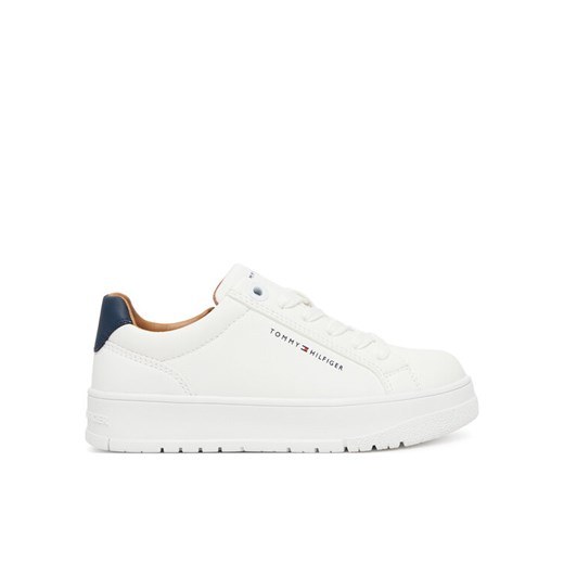 Sneakersy Tommy Hilfiger Low Cut Lace Up Sneaker T3X9-34091-1355 S Biały ze sklepu eobuwie.pl w kategorii Buty sportowe dziecięce - zdjęcie 184686445