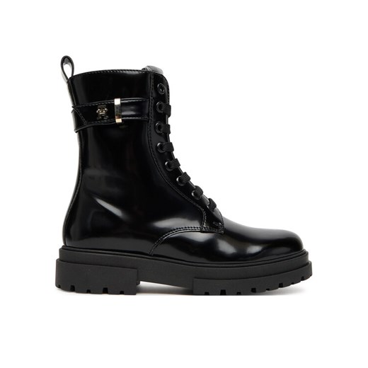 Trapery Tommy Hilfiger Lace-Up Bootie T4A5-34028-1453 S Czarny ze sklepu eobuwie.pl w kategorii Buty zimowe dziecięce - zdjęcie 184686459