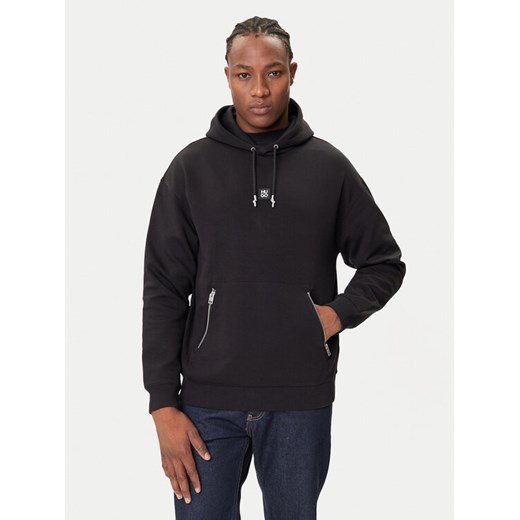 HUGO Bluza Dargenhood 50542583 Czarny Relaxed Fit ze sklepu MODIVO w kategorii Bluzy męskie - zdjęcie 184686777