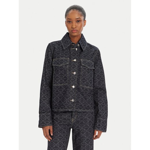 HUGO Kurtka jeansowa Gadison 50541531 Granatowy Regular Fit ze sklepu MODIVO w kategorii Kurtki damskie - zdjęcie 184686789