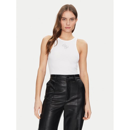 Guess Top W5GP57 KCV52 Biały Regular Fit ze sklepu MODIVO w kategorii Bluzki damskie - zdjęcie 184686819