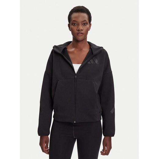 adidas Bluza Z.N.E. JE7848 Czarny Loose Fit ze sklepu MODIVO w kategorii Bluzy damskie - zdjęcie 184686847