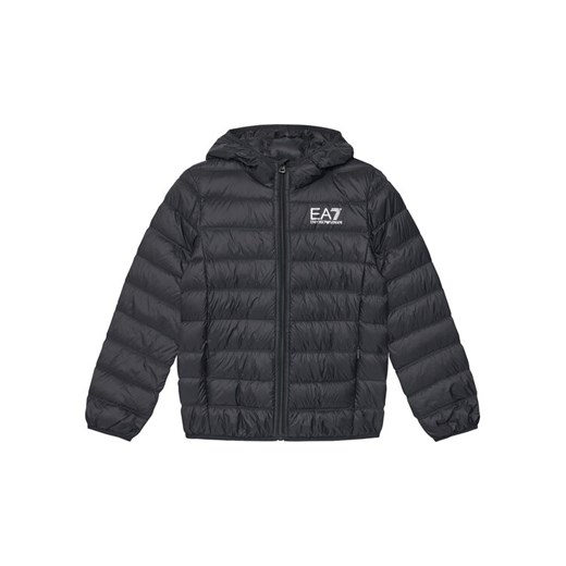 EA7 Emporio Armani Kurtka puchowa 7B000035 AF12477 UC001 Czarny Regular Fit ze sklepu MODIVO w kategorii Kurtki chłopięce - zdjęcie 184686859