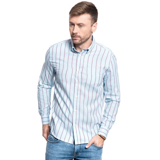 WRANGLER LS 1 PKT SHIRT VICTORIA BLUE W5F13OXJS 112130113 ze sklepu YouNeedit.pl w kategorii Koszule męskie - zdjęcie 184687946