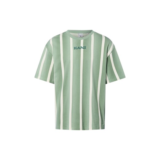 Karl Kani Koszulka męska - Retro Gradient Strip Mężczyźni Bawełna seledynowy w paski ze sklepu vangraaf w kategorii T-shirty męskie - zdjęcie 184688058