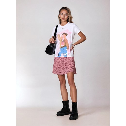 Sinsay - Spódnica mini w kwiaty - wielobarwny Sinsay L Sinsay