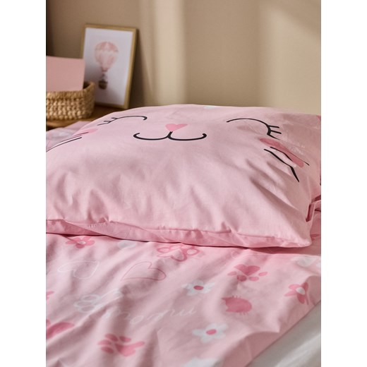 Sinsay - Komplet pościeli 160x200 - różowy Sinsay One Size Sinsay