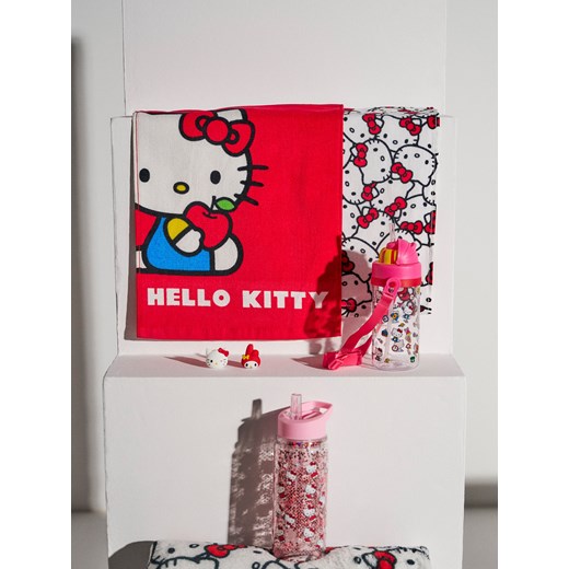 Sinsay - Zestaw ręczników 2 pack Hello Kitty - czerwony Sinsay One Size Sinsay