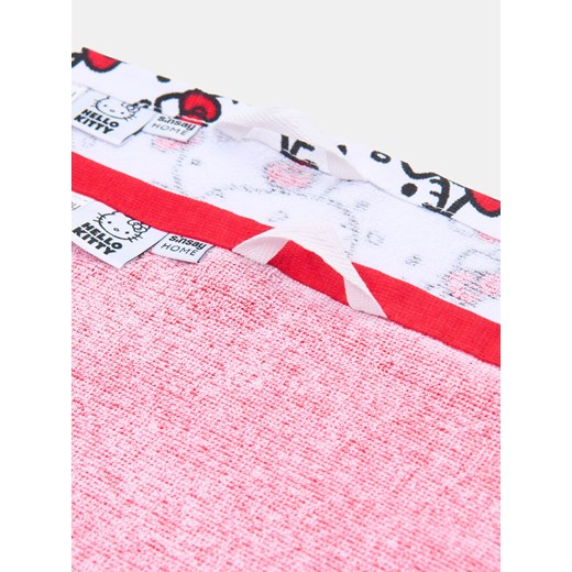 Sinsay - Zestaw ręczników 2 pack Hello Kitty - czerwony Sinsay One Size Sinsay