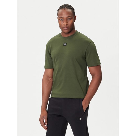 HUGO T-Shirt Dalile 50505201 Zielony Regular Fit ze sklepu MODIVO w kategorii T-shirty męskie - zdjęcie 184688519