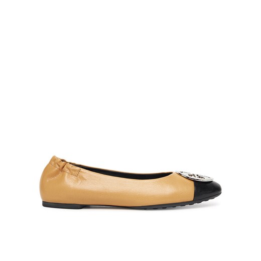 Tory Burch Baleriny Claire Cap-Toe Ballet 156309 Beżowy ze sklepu MODIVO w kategorii Balerinki - zdjęcie 184688535