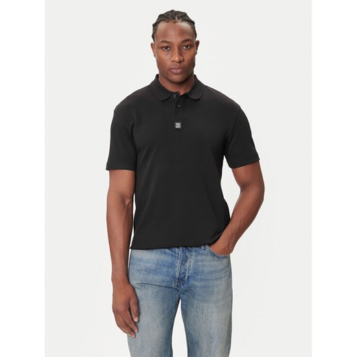 HUGO Polo Deabono_D 50517638 Czarny Regular Fit ze sklepu MODIVO w kategorii T-shirty męskie - zdjęcie 184688547